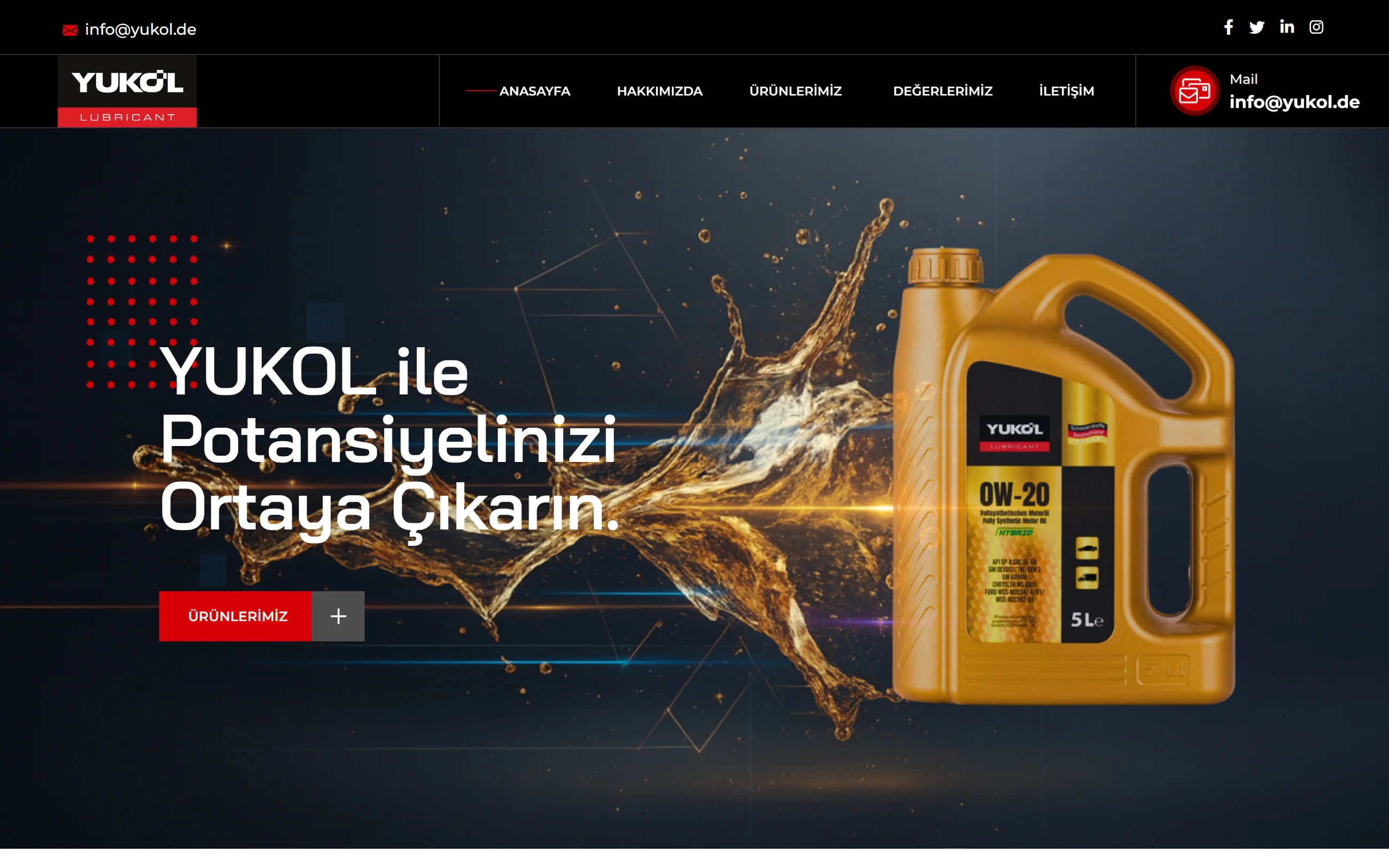 Yukol — sinematik hero alanı