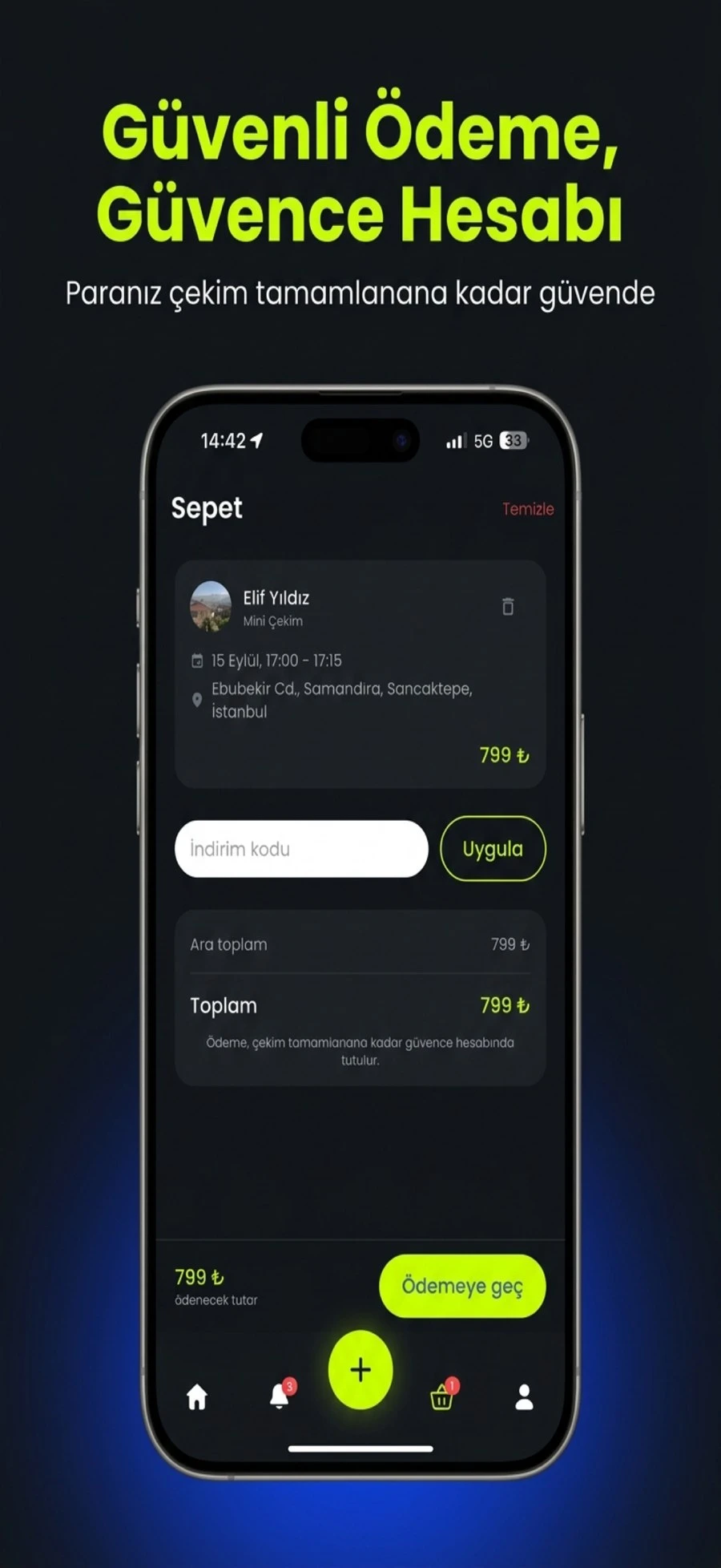 Post For Me — güvenli ödeme ve sepet ekranı